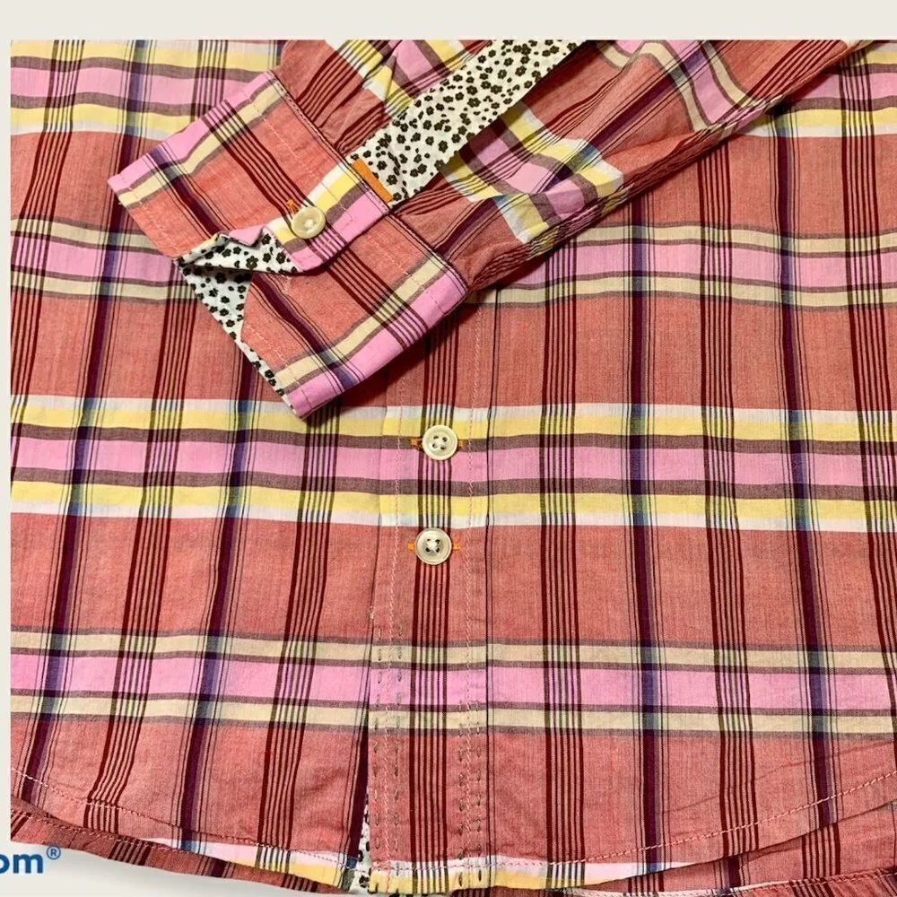 Boss Orange lightweight button down shirt, contrast cuffs & collar, Large‌‌‌‌‌‌
